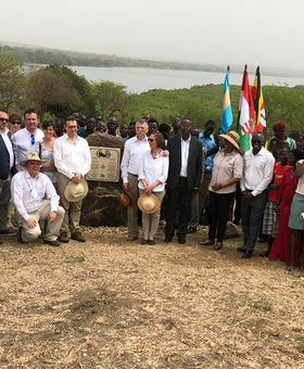 Memorial plaque to Hungarian explorer of the source of Nile inaugurated in Uganda